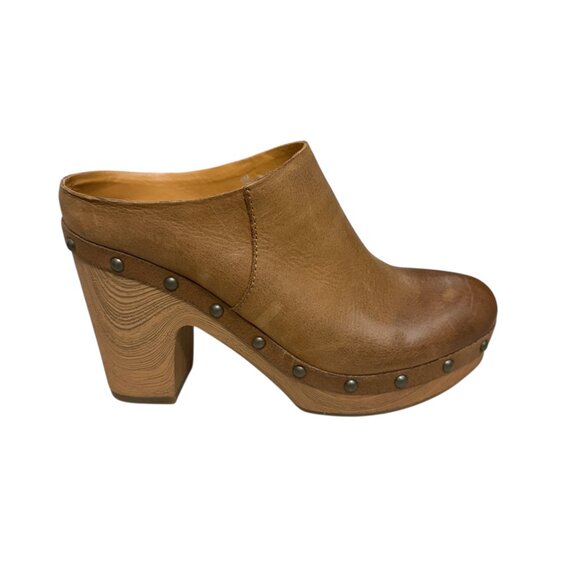 Kork-Ease Womens Demi Leather Platform Slip On Clogs mules Size 6 Boho Retro‎ - Picture 5 of 10